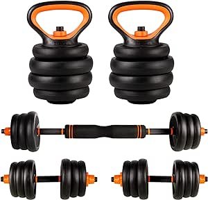 Kettlebells y mancuernas